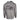 Back of a gray hoodie with a fish graphic and Hewes logo.
