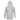 Front of a light grey hooded long sleeve with the hewes logo in brown on the left chest and right sleeve. 