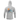 Back of a light grey hooded long sleeve featuring a design of fish swimming under a sun, with a pelican in the mid-ground. 