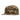 A brown camouflage snapback hat with the hewes logo across the front. 