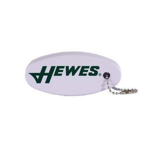 Hewes White Floating Keychain