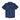 Navy blue short-sleeve button down shirt with a pocket and the maverick logo in white on the right chest.