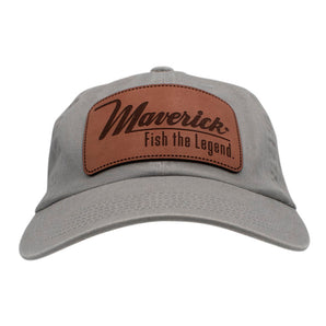 Maverick Chrome Leather Patch Dad Cap