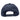 Back of a navy blue snap back cap.