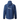 Back of a navy-blue jacket with the maverick logo in white across it. 