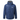 Front of a navy-blue jacket with white maverick and gill logos on the chest. 