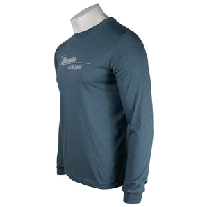 Maverick Heather Slate Cotton Long Sleeve