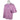 Side of a light pink crop top with a dark pink maverick logo on the left chest.