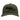 Olive green trucker hat with a dark brown maverick logo on the front.