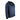 Side of a navy blue puffer jacket with a drawstring hood the maverick logo sewn on the right shoulder.