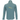 Back view of a teal hooded long sleeve shirt with yellow maverick branding on the shoulder blades and the marsh wear logo on the sleeve.