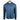 Blue long-sleeve hooded shirt with a light blue maverick logo on the chest.