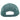 Mesh back of a grey blue trucker hat with a snap back closure.