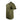Side of an olive green T-shirt with a light green Maverick logo on the left chest.
