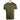 Front of an olive green T-shirt with a light green Maverick logo on the left chest.