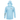 Front of a light blue hooded long sleeve with brown maverick logos on the left chest and right sleeve. 