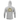 Back of a light grey hooded long sleeve with a tan crab illustration.