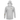 Front of a light grey hooded long sleeve with brown maverick logos on the left chest and right sleeve. 