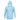 Front of a light blue hooded long sleeve with grey maverick logos on the left chest and right sleeve.