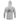 Back of a light grey hooded long sleeve with a graphic of three fish swimming below a sun, with a pelican in the mid-ground. 