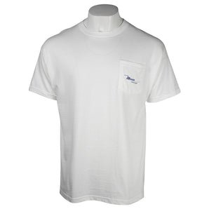 Maverick White Pocket Tee