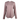 Light pink long-sleeve hoodie with a front chest pocket