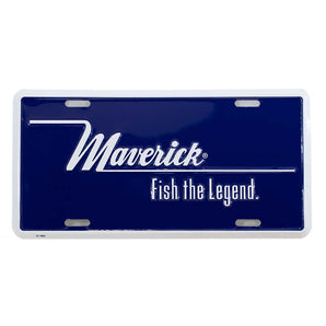 Maverick Blue License Plate