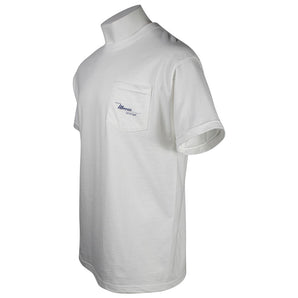 Maverick White Pocket Tee