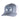 Light gray and white snapback cap with a grey Maverick logo patch containing the maverick logo and a fish graphic in navy.