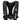 Front of a black inflatable life vest with a buckle closure and a white pathfinder logo on the left side. 