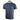 Side of a grey-blue tee with a chest pocket that is printed with the pathfinder logo in tan.