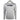 Front of a light grey hooded performance long sleeve with a navy blue pathfinder logo on the chest. 