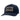 Navy blue cap with a grey leather patch on the front.