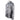 Side of a grey camo hooded long sleeve with a white huk logo on the front and left sleeve.