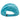 Back view of a turquoise baseball cap with an adjustable strap. 