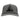 Gray cap with a black fishtail logo on the front. 