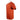 Side of a red t-shirt with a light orange pathfinder logo on the left chest.