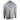 Back of a light grey hooded long sleeve with a light blue sailfish design across the shoulder blades.