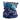 Multicolored blue and purple neck gaiter with the pathfinder logo in white at the top edge.