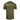 Olive green T-shirt with a light green tarpon fish design across the shoulder blades.