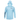 Front of a light blue hooded long sleeve with navy pathfinder logos on the left chest and right sleeve.