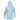 Front of a light blue hooded long sleeve with grey pathfinder logos on the left chest and right sleeve. 