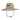 Wide-brimmed straw hat with a chin strap, a blue trim and rope detail, and a blue and white patch containing the pathfinder logo on the front.