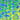 Abstract patterned neck gaiter with blue and green circular shapes and the pathfinder logo in white at the top edge.
