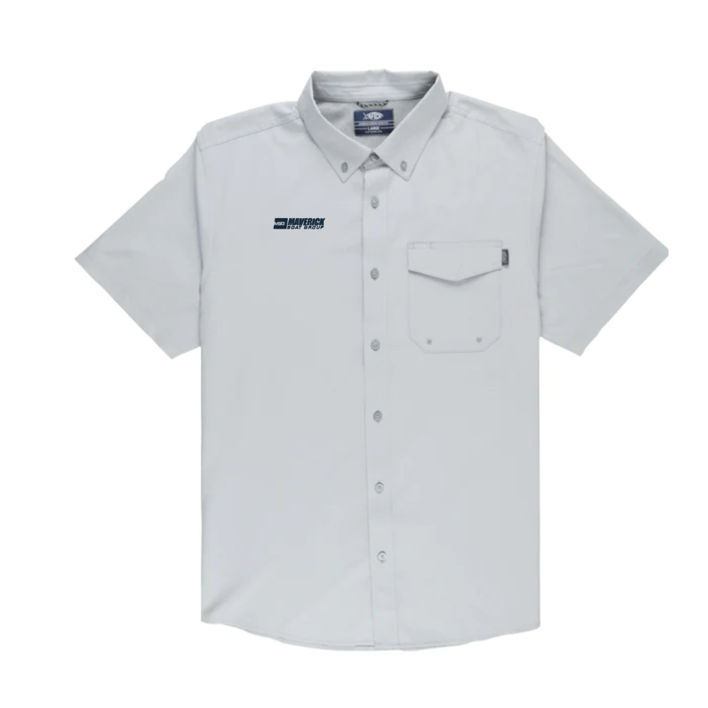 MBG AFTCO Ace Short Sleeve Button Down Shirt – MBG Gear